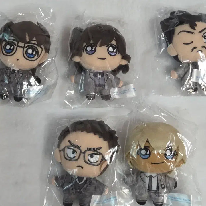 [BUNJANG] Detective Conan Sega Prize Vintage Look Mini Plush Bundle Set / 명탐정 코난 세가 쿠지 빈티지룩 미니누이 일괄