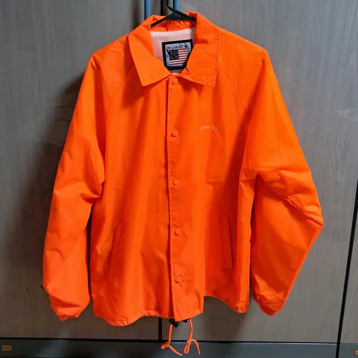 [BUNJANG] Khakis Orange Coach Jacket M / KHAKIS 카키스 주황색 코치 자켓 M
