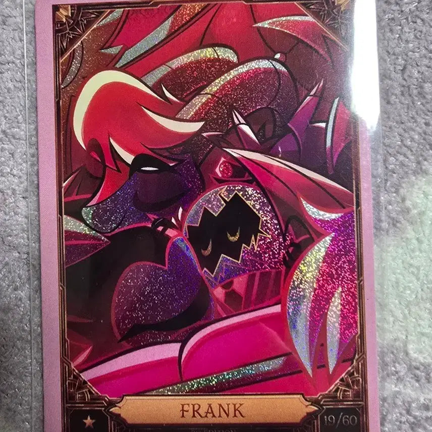 [BUNJANG] Hasbean Hotel Trading Card Pink Foil Frank / 해즈빈호텔 트레이딩카드 핑크포일 FRANK