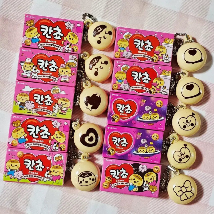 [BUNJANG] Lotte Kancho Miniature Squishy Keyring / 롯데 칸쵸 미니어처 스퀴시 키링