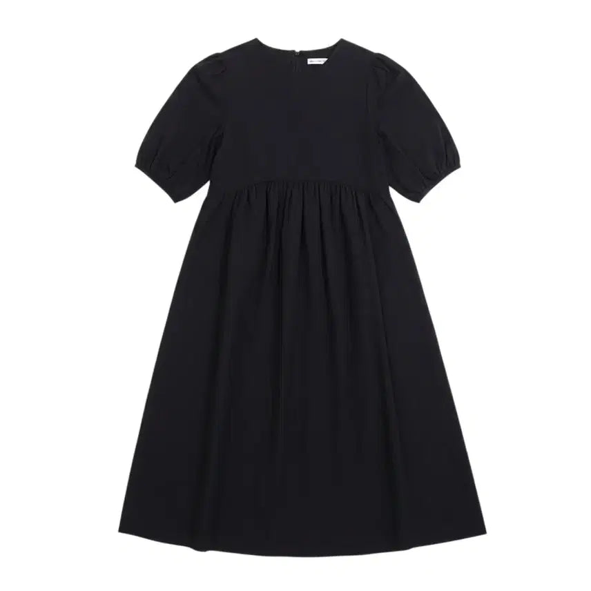 [BUNJANG] Winsome Short-Sleeve Long Dress BK / 여성F/ 국내제작 윈섬 반팔 롱원피스 BK 37-21