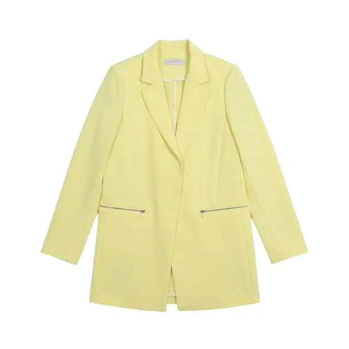 [BUNJANG] Kenneth Lady Zipper Pocket Detail Jacket / 여성38 / 케네스레이디 지퍼포켓 디테일 자켓YE 35-42