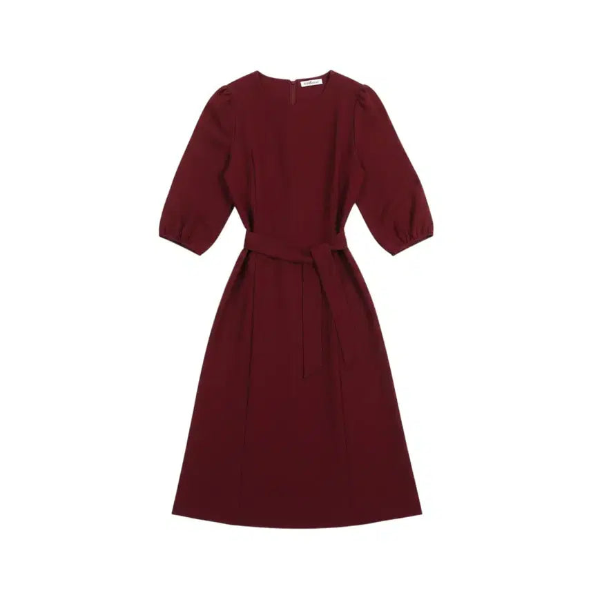 [BUNJANG] Ninth Step Burgundy Suit Dress / 여성F/ 나인스텝 버건디 정장 원피스 37-22