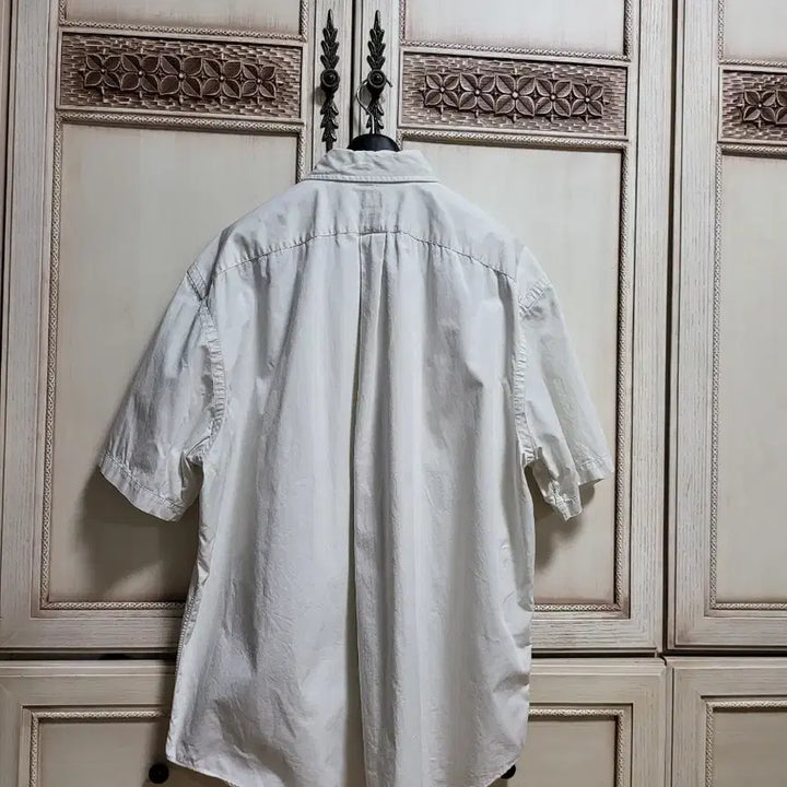 [SOLD OUT] 폴로 랄프로렌 반팔셔츠 남방 크림화이트 빅사이즈 클래식핏 xxl 2xl