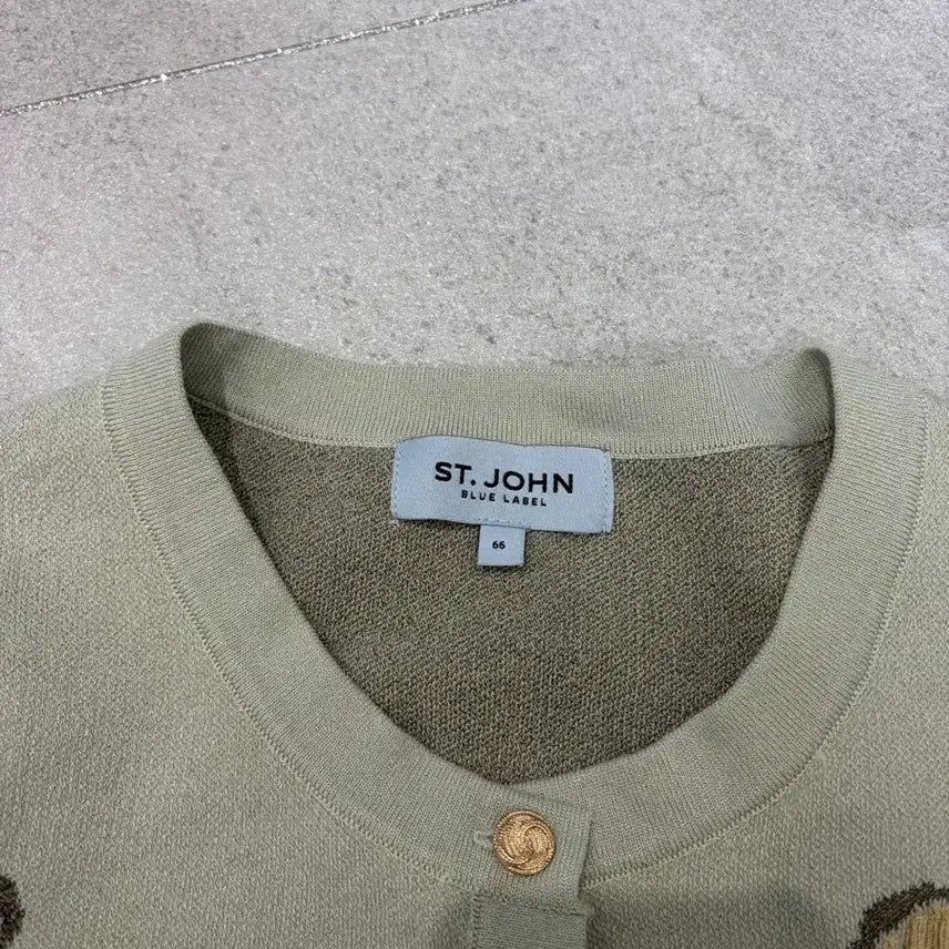 [BUNJANG] SENZONE Embroidered Cardigan - Ivory (Size 66) / 센존 가디건 66