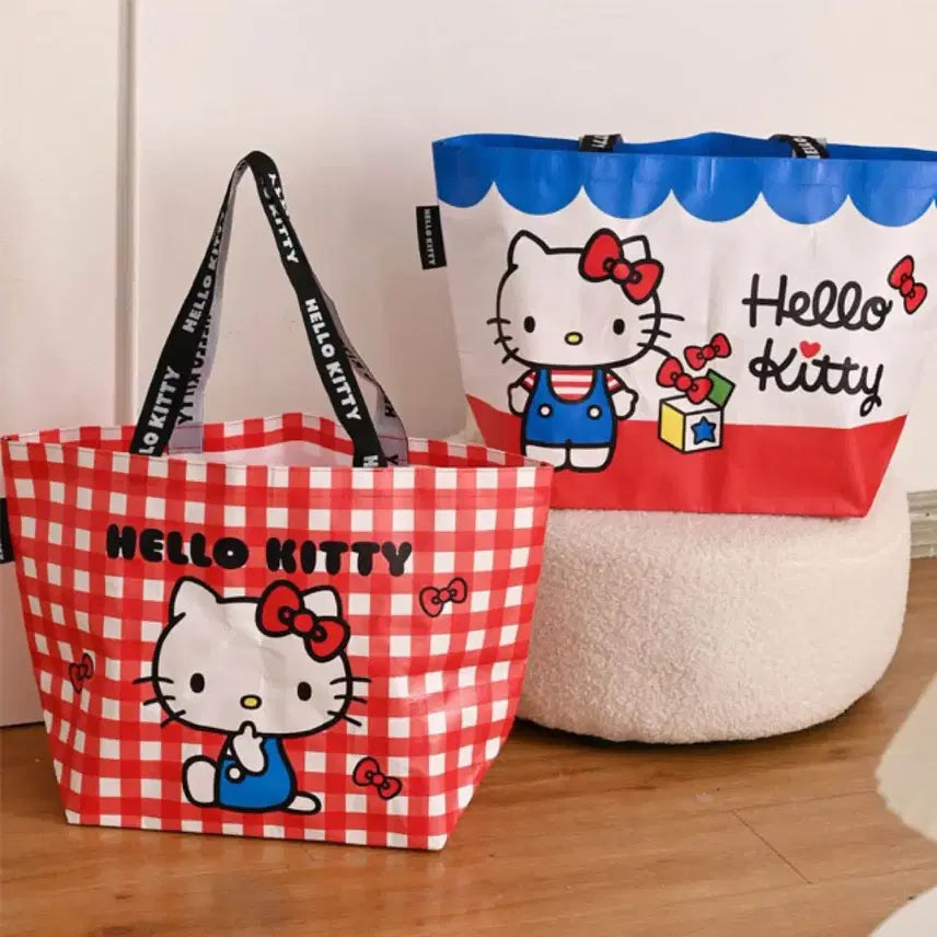 [BUNJANG] Sanrio Hello Kitty Tarpaulin Tote Bag / 키티 타포린백