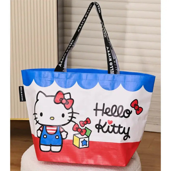[BUNJANG] Sanrio Hello Kitty Tarpaulin Tote Bag / 키티 타포린백