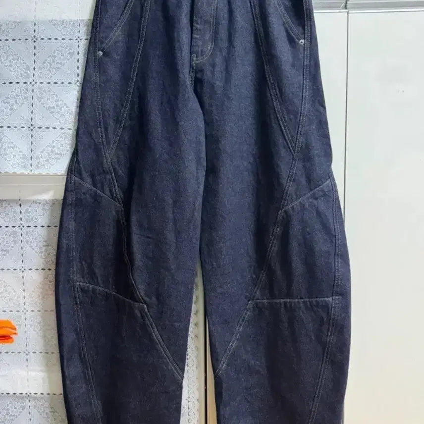 [BUNJANG] Juun.J Twist Denim Indigo One Wash L / 주앙옴므 트위스트 데님 인디고 원워시 L