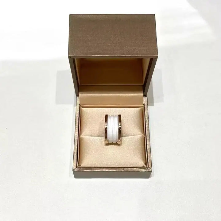 [BUNJANG] Bulgari B.zero1 Ring White Ceramic Rose Gold / 불가리 비제로원 링 화이트 세라믹 로즈골드