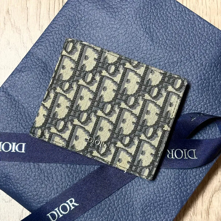 [BUNJANG] Dior Oblique Bifold Wallet Beige / 디올 오블리크 반지갑 베이지