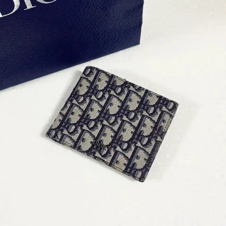 [BUNJANG] Dior Oblique Bifold Wallet Beige / 디올 오블리크 반지갑 베이지