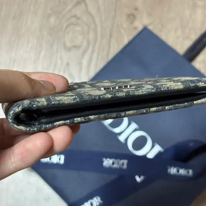 [BUNJANG] Dior Oblique Bifold Wallet Beige / 디올 오블리크 반지갑 베이지