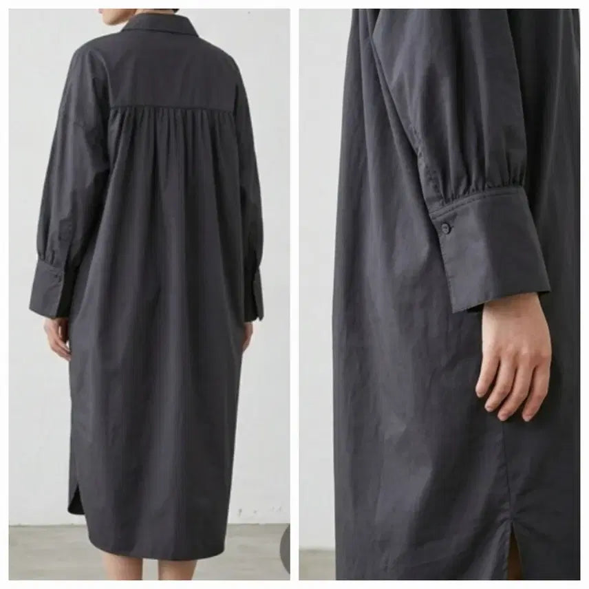 [BUNJANG] A+G Boxy Shirt Long Dress / A+G 엣지 박시 셔츠 롱원피스  (55~66)
