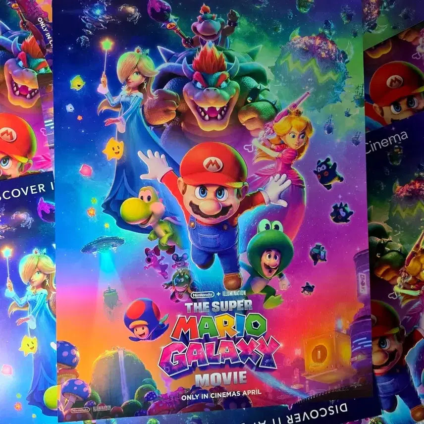 [BUNJANG] Super Mario Galaxy Dolby Cinema A3 Poster / 슈퍼마리오 갤럭시 돌비시네마 포스터 A3 굿즈특전영화 메가박스 닌텐도