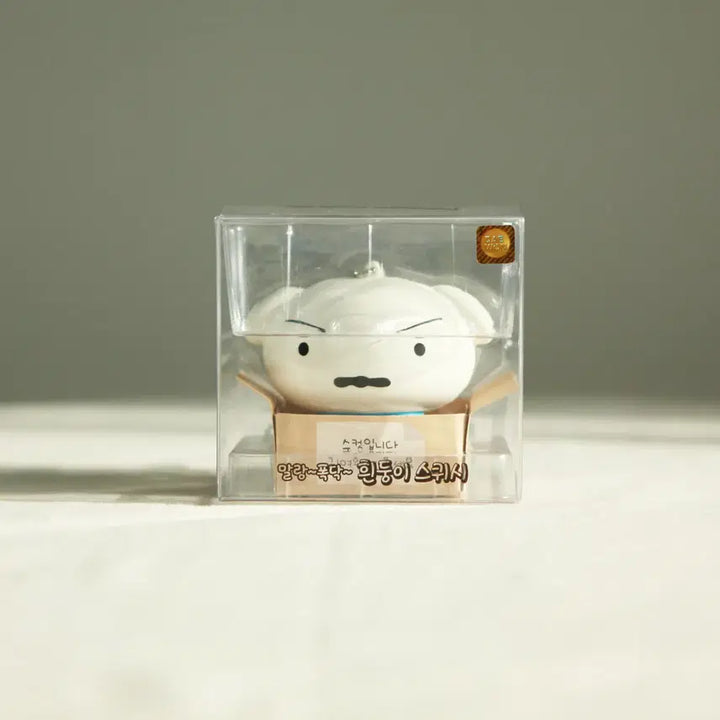 [BUNJANG] Crayon Shin-chan White Dog Squishy Keychain / 짱구는 못말려 말랑 폭닥 흰둥이 스퀴시