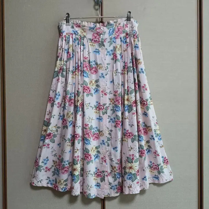 [BUNJANG] New Look Flower Pattern Long Skirt / New Look 플라워패턴 롱스커트