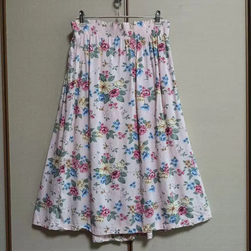 [BUNJANG] New Look Flower Pattern Long Skirt / New Look 플라워패턴 롱스커트