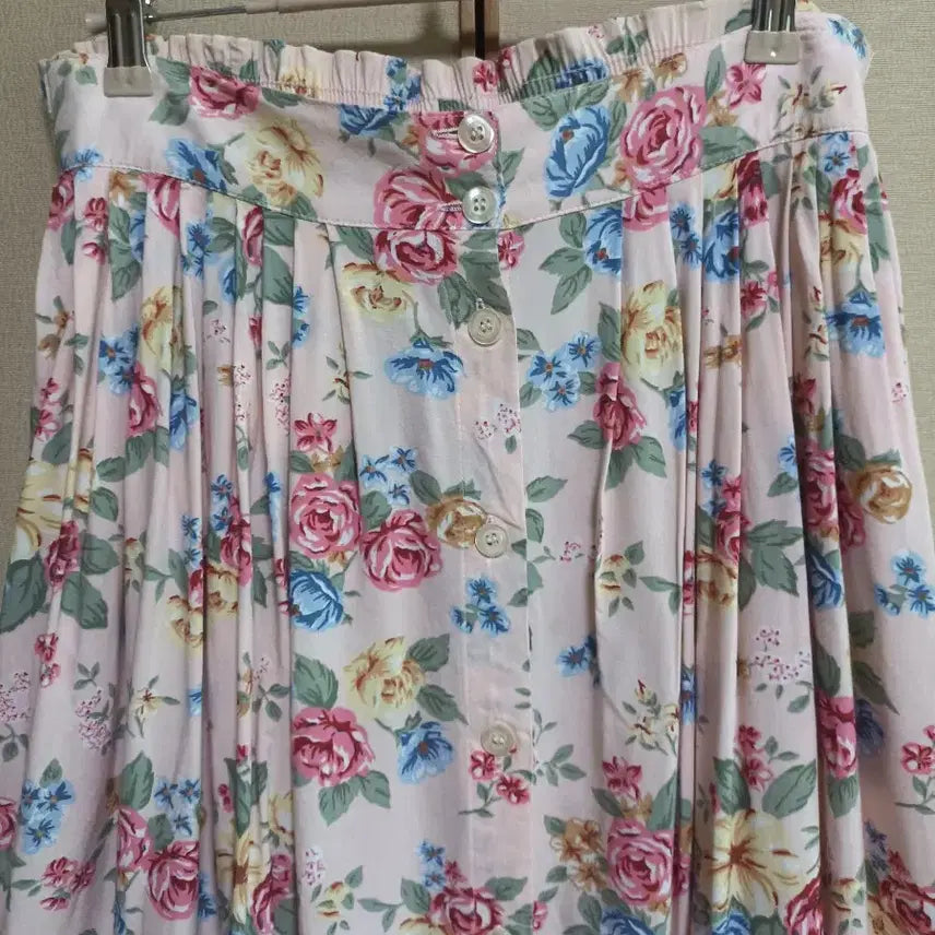 [BUNJANG] New Look Flower Pattern Long Skirt / New Look 플라워패턴 롱스커트