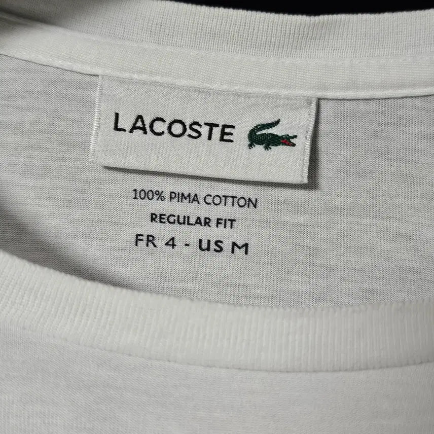 [BUNJANG] Lacoste White Summer Long Sleeve T-Shirt Men&