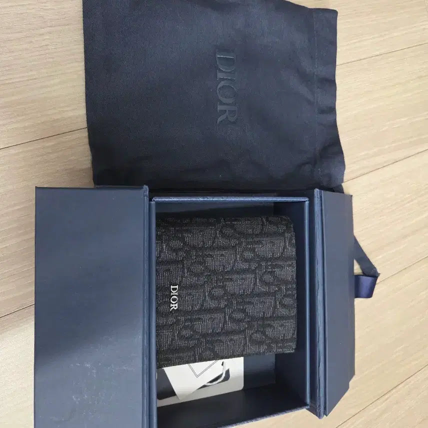 [BUNJANG] Dior Oblique Vertical Bifold Wallet Black / 버티컬 반지갑 오블리크 블랙