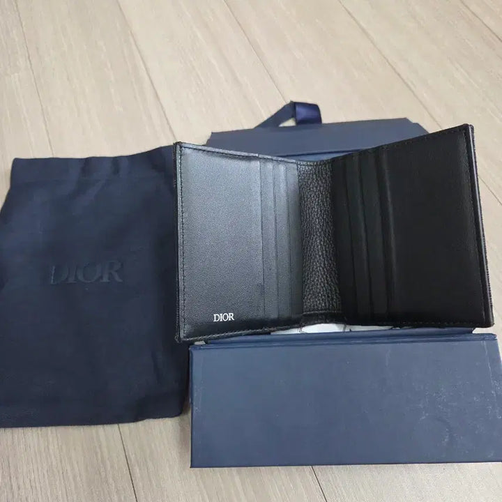 [BUNJANG] Dior Oblique Vertical Bifold Wallet Black / 버티컬 반지갑 오블리크 블랙
