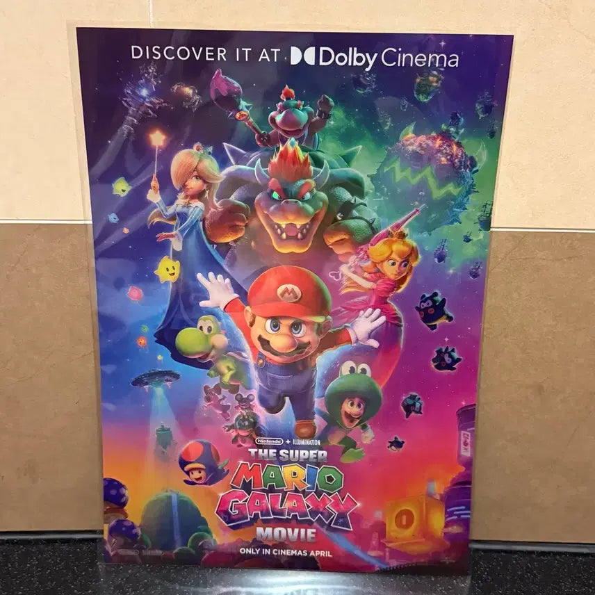 [BUNJANG] Super Mario Galaxy Dolby Poster Megabox / 슈퍼 마리오 갤럭시 돌비 포스터 메가박스