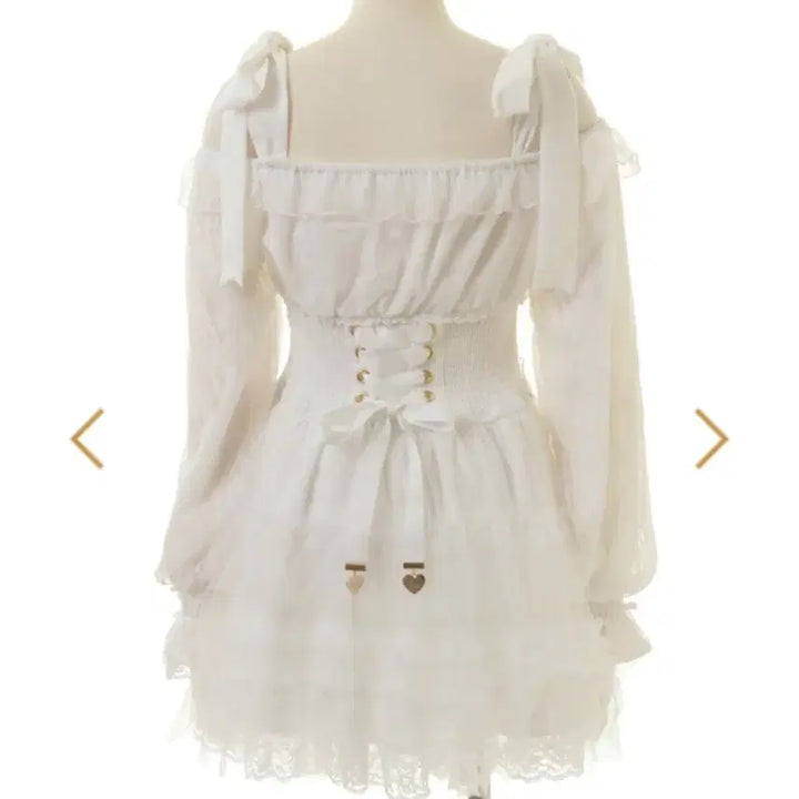 [BUNJANG] Lizlisa Tulle Ruffle Dress (White) / 리즈리사 튤 러플 원피스 (화이트)