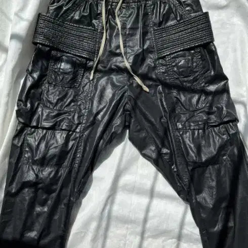 [BUNJANG] Rick Owens Porterville Drawstring Pants Coated / 릭오웬스 포터빌 크리치 드로우스트링 팬츠