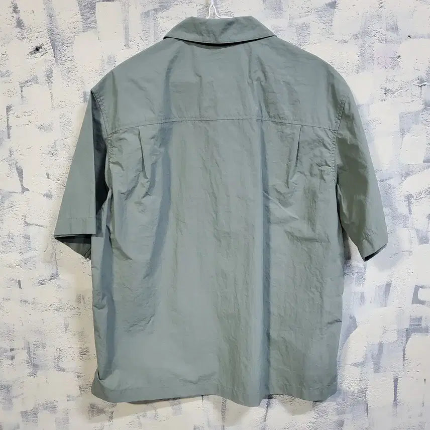 [BUNJANG] Eddie Bauer Crisp Cotton Short Sleeve Shirt Green L / 에디바우어 바스락 반팔 셔츠 그린 L