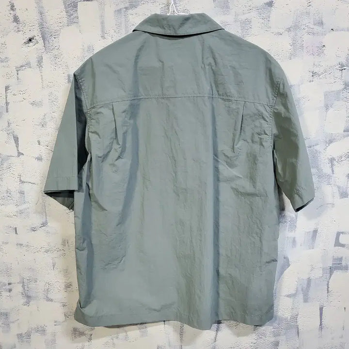 [BUNJANG] Eddie Bauer Crisp Cotton Short Sleeve Shirt Green L / 에디바우어 바스락 반팔 셔츠 그린 L