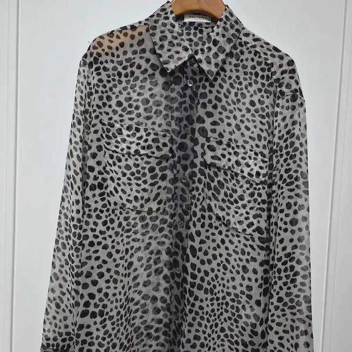 [BUNJANG] EQUIPMENT Leopard Silk Blouse / EQUIPMENT 레오파드 실크 블라우스