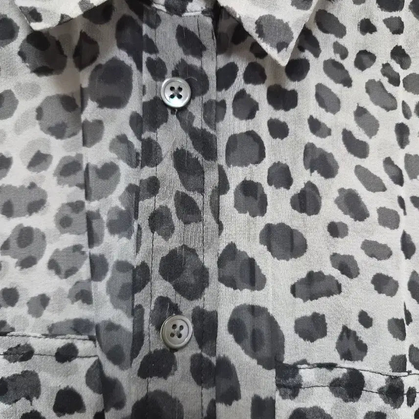 [BUNJANG] EQUIPMENT Leopard Silk Blouse / EQUIPMENT 레오파드 실크 블라우스