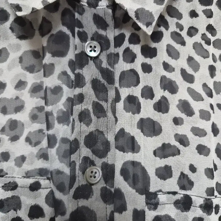 [BUNJANG] EQUIPMENT Leopard Silk Blouse / EQUIPMENT 레오파드 실크 블라우스