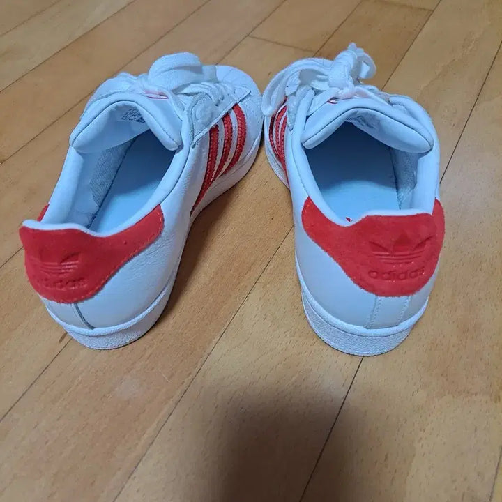 [BUNJANG] Adidas Superstar Sneakers White/Red / 아디다스 슈퍼스타 흰/빨 스니커즈