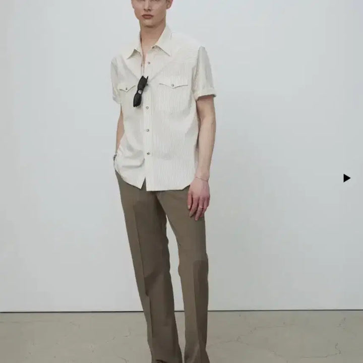 [BUNJANG] Tony Wack Low Cut Western Shirt Ivory XL / (새제품) XL / 토니웩 로우컷 웨스턴 셔츠 아이보리