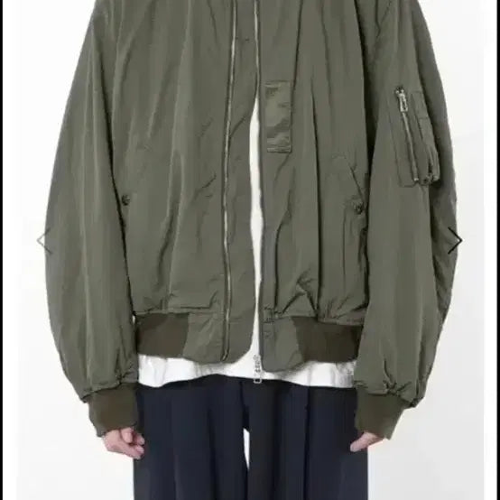 [BUNJANG] Years Ago Ma-1 Reversible Jacket Khaki/Navy L / 이얼즈어고 Ma-1 리버시블 카키/네이비 L