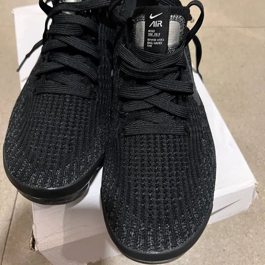 [BUNJANG] Nike Air VaporMax Flyknit 3 Black 255 / 나이키에어 베이퍼맥스플라이니트3 255