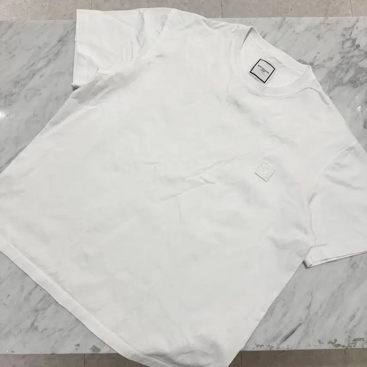[BUNJANG] Wooyoungmi Frame Back Logo Short Sleeve T-Shirt Size 48 / [정품 48] 우영미 프레임 백로고 반팔