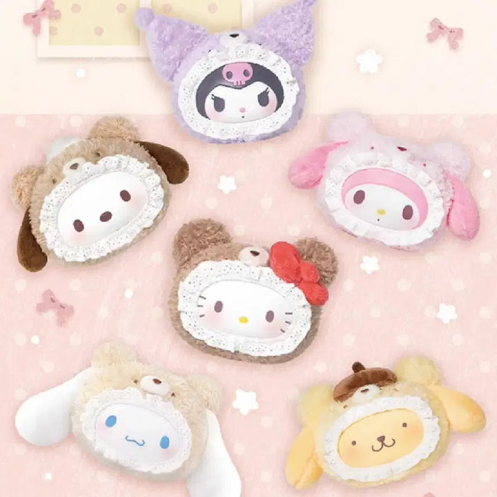 [BUNJANG] TOPTOY Sanrio Hello Kitty &amp; Friends Fluffy Teddy Bear My Melody Peach Bear Keyring / 탑토이 산리오 헬로키티앤프렌즈 플러피테디베어 마이멜로디 피치베어 키링