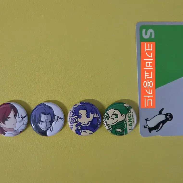 [BUNJANG] Fate/Zero Mini Can Badge Bundle Set (4 pcs) / 페이트제로 미니 캔뱃지 4개 일괄