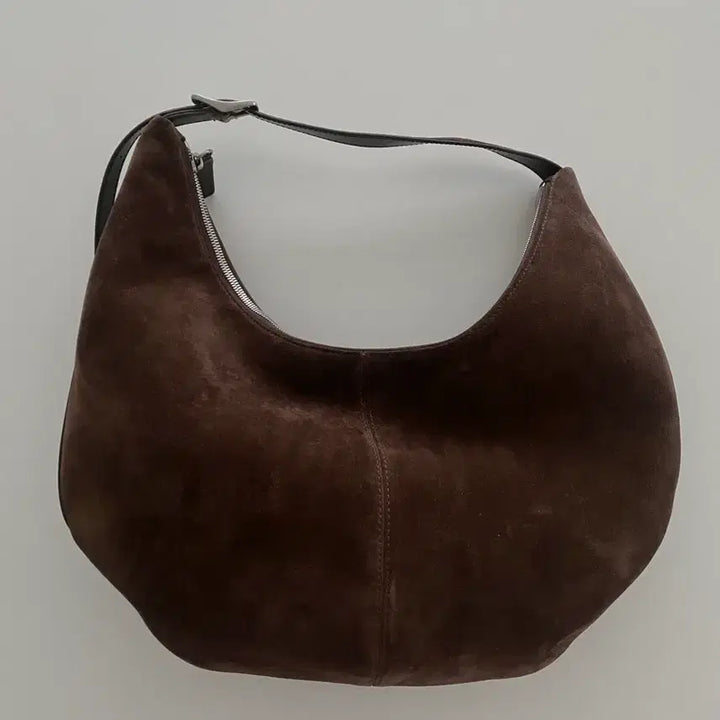 [BUNJANG] Atelier de Lumen Suede Hobo Bag Brown Shoulder Bag / 아뜰리에 드 루멘 스웨이드 호보백 브라운 숄더