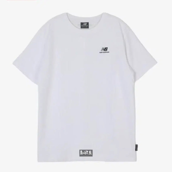 [BUNJANG] New Balance Unisex Small Logo Short Sleeve T-Shirt (Light Grey/White) / 뉴발란스 유니 스몰로고 라이트그레이, 화이트 반팔  새상품