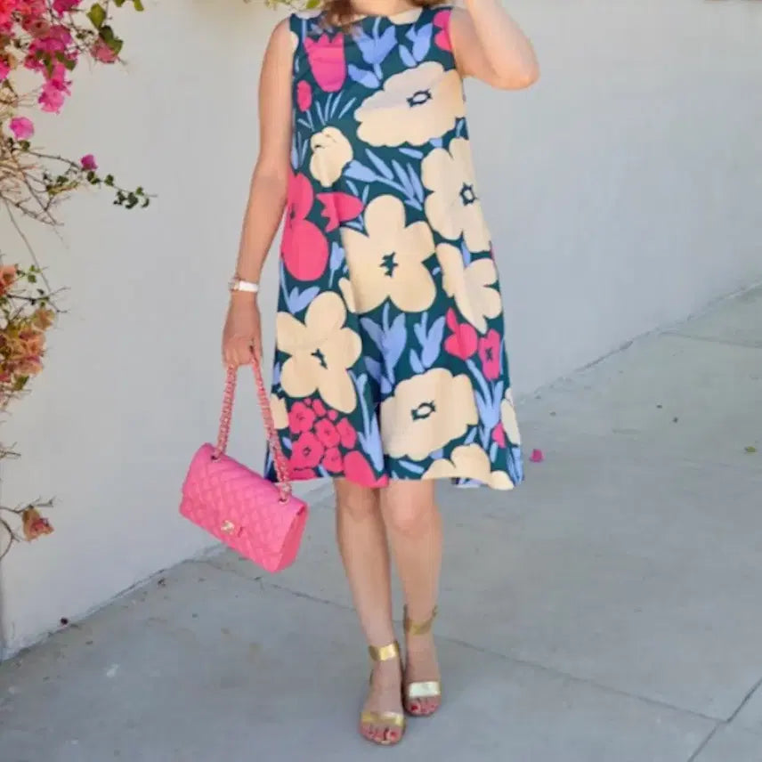 [BUNJANG] Marimekko x Uniqlo Flower Dress S / Marimekko 마리메꼬 플라워 원피스 S