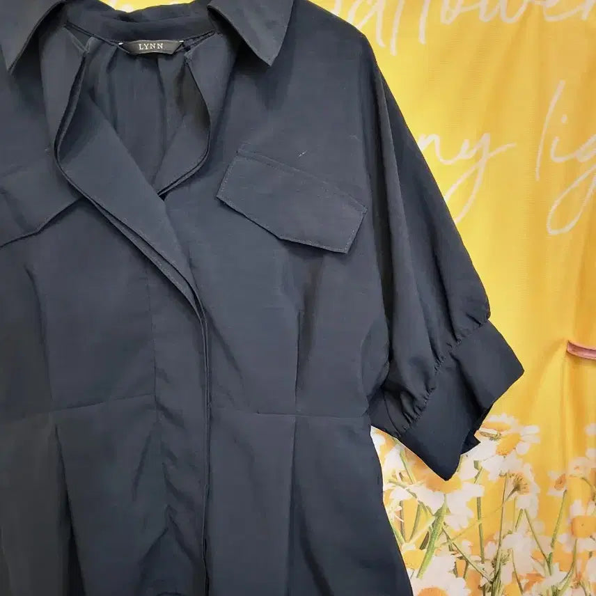 [BUNJANG] LYNN Navy Short Sleeve Jacket / LYNN 린 네이비 반팔 자켓66
