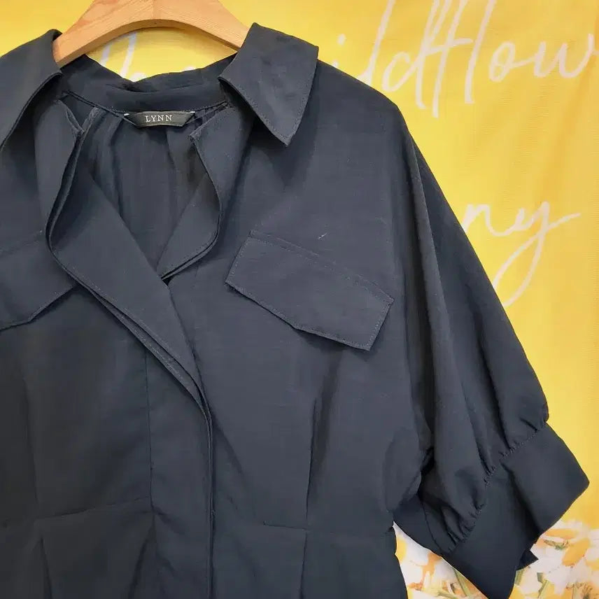 [BUNJANG] LYNN Navy Short Sleeve Jacket / LYNN 린 네이비 반팔 자켓66