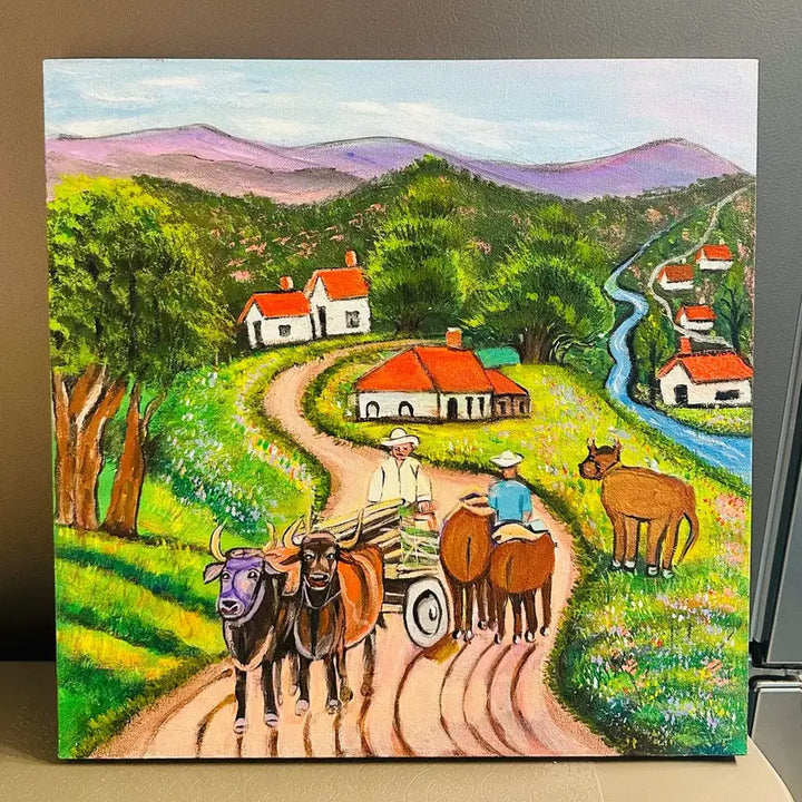 [BUNJANG] Cow Herding Village Canvas Print / 소몰이마을(캔버스)