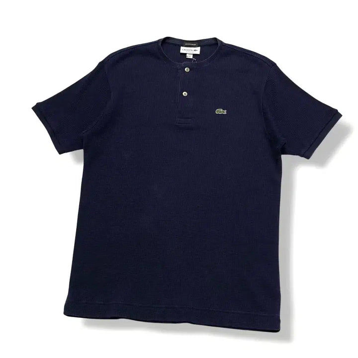 [BUNJANG] Lacoste Exclusive Edition Waffle Henly Neck Short Sleeve T-Shirt / Lacoste 라코스테 익스클루시브 에디션 와플 헨리넥 반팔티