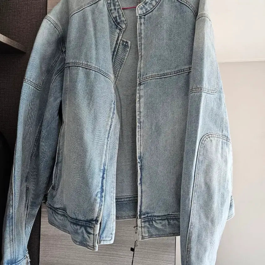 [BUNJANG] Musinsa Standard Denim Racer Jacket Sky Blue 2XL / 무신사 스탠다드 데님 레이서 자켓 스카이블루 2xl