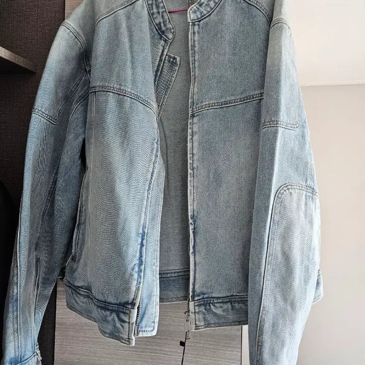 [BUNJANG] Musinsa Standard Denim Racer Jacket Sky Blue 2XL / 무신사 스탠다드 데님 레이서 자켓 스카이블루 2xl