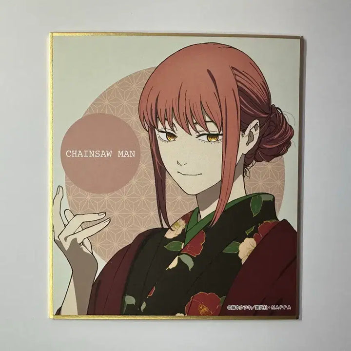 [BUNJANG] Chainsaw Man Makima New Year Kimono Shikishi / 체인소맨 마키마 애니메이트 신년 기모노 색지